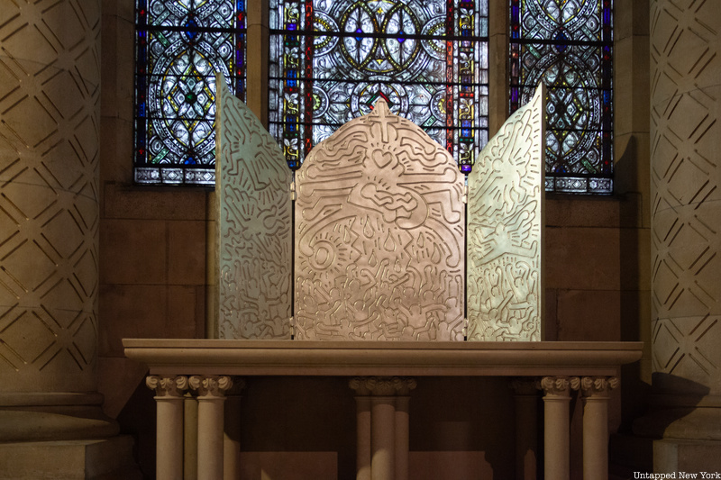 Keith Haring Triptych at St. John the Divine