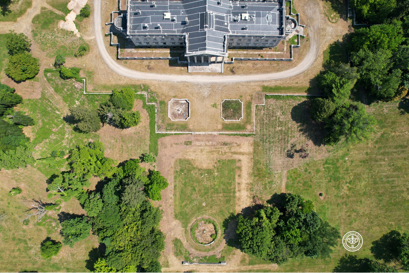 Aerial view of Lynnewood Hall