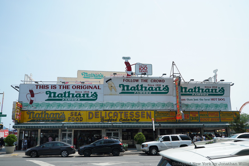 Nathan's Famous Hotdogs, a famous Coney Island Food joint