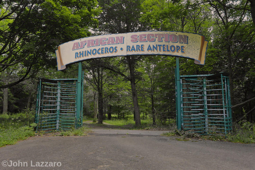 Abandoned Catskill Game Farm gate
