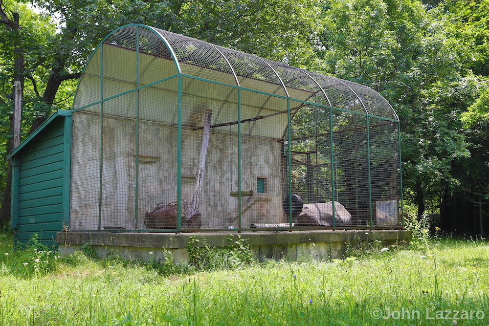 Abandoned Catskill Game Farm animal enclosure