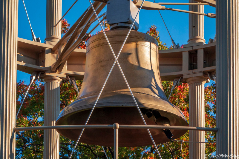 Giant bell on the Mount Morris Fire Watchtower