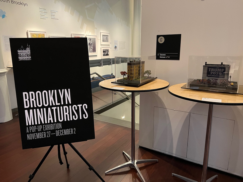 Miniature exhibit at the Center for Brooklyn History