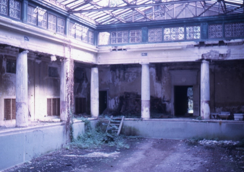 Slide Photograph of interior of pool c.1963