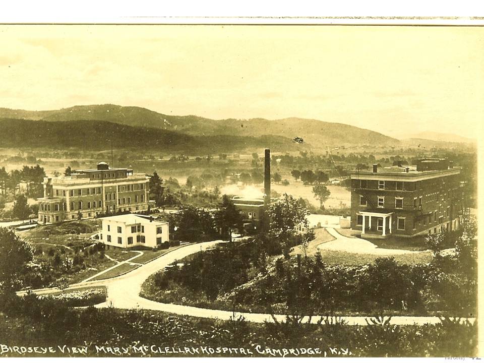 Postcard image of Mary McClellan Hospital