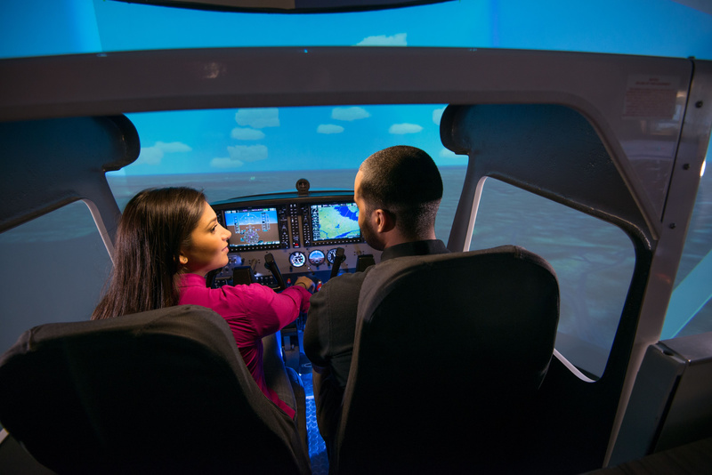 Vaughn College flight simulator