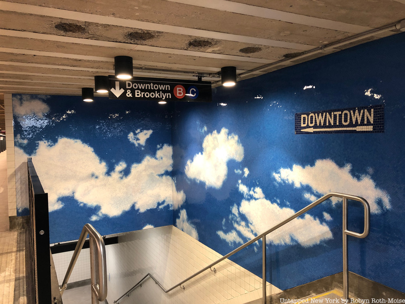 Yoko Ono art installation Sky at the 72nd Street Subway station