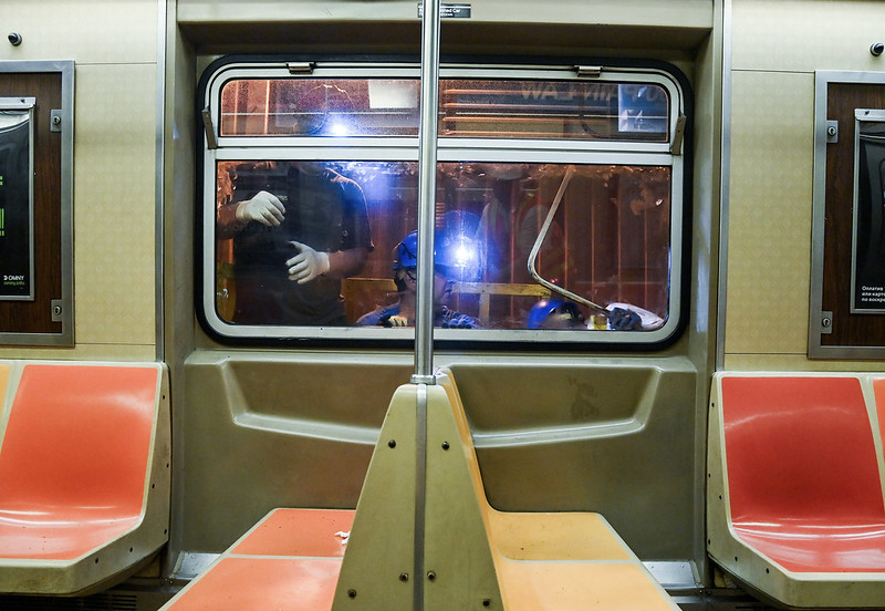 Inside the R46 train, A line. Photo: Metropolitan Transportation Authority