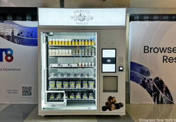 Urbani Truffles vending machine at JFK