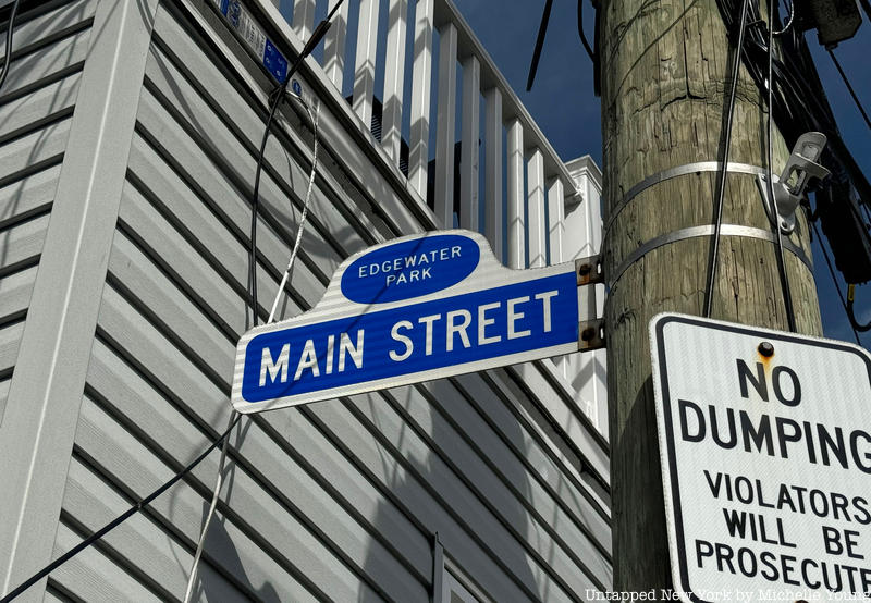 Edgewater Park Main Street sign