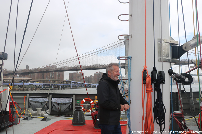 Jacques Barreau, CEO and Founder of Grain de Sail, on board the Grain de Sail ll.