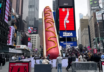 Hot Dog Sculpture in Times Square