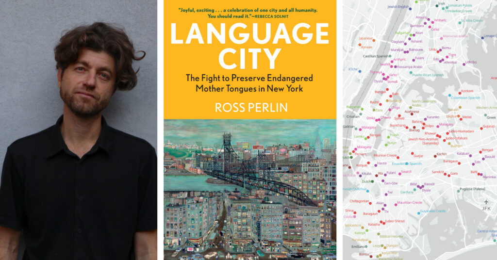 Language City Book cover and author headshot