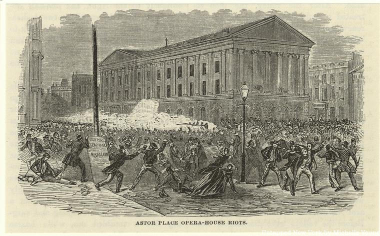 Astor Place riots in 1849