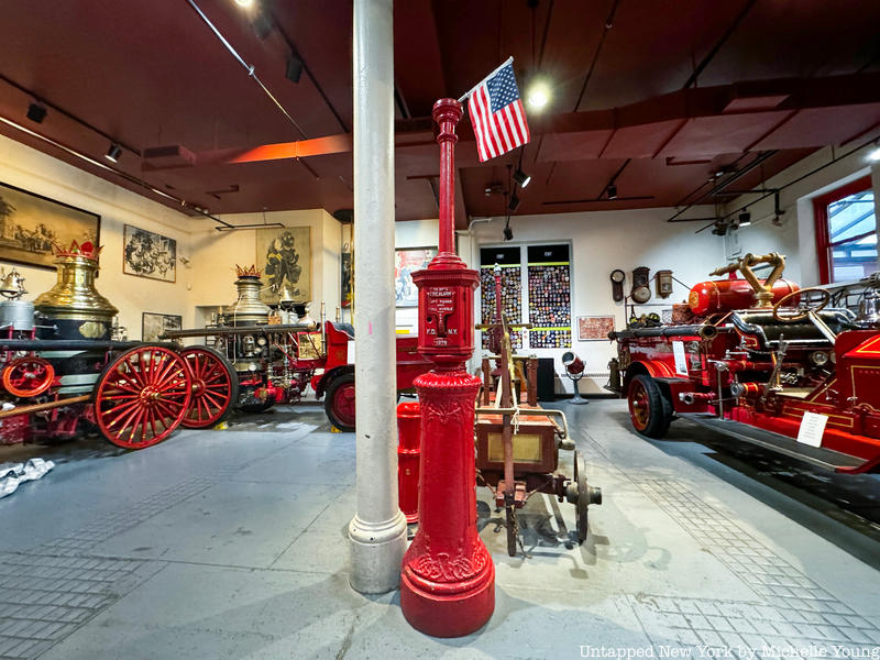 Fire Alarm call box in NYC Fire Museum with handle