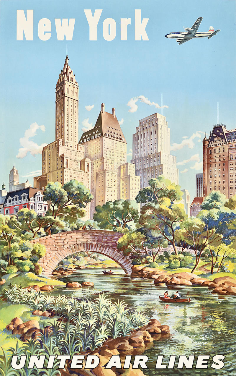Central Park Travel Poster
