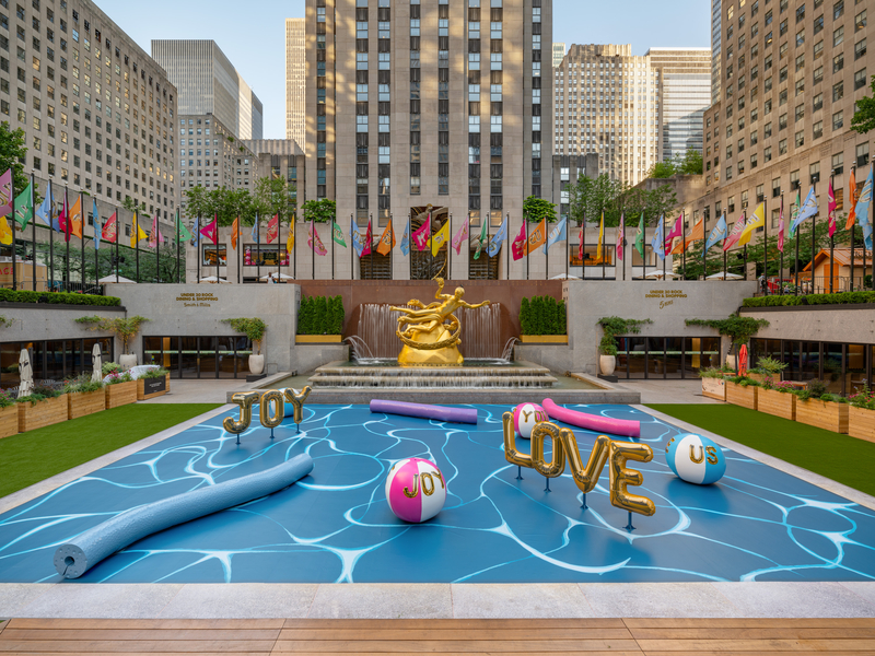 Pool Party at Rockefeller Center