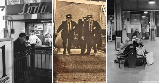 Vintage Photos Show Candid Moments in a 1960s Brooklyn Train Station